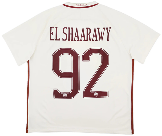 Authentic El Shaarawy #92 Roma 2016/17 Away Football