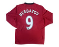 Berbatov Manchester United 2009-10 home long sleeve back