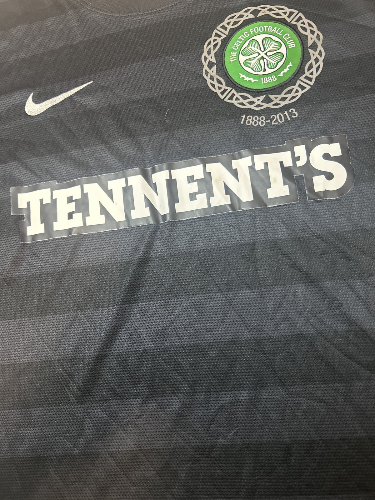 125th anniversary crest and Tennent's sponsor