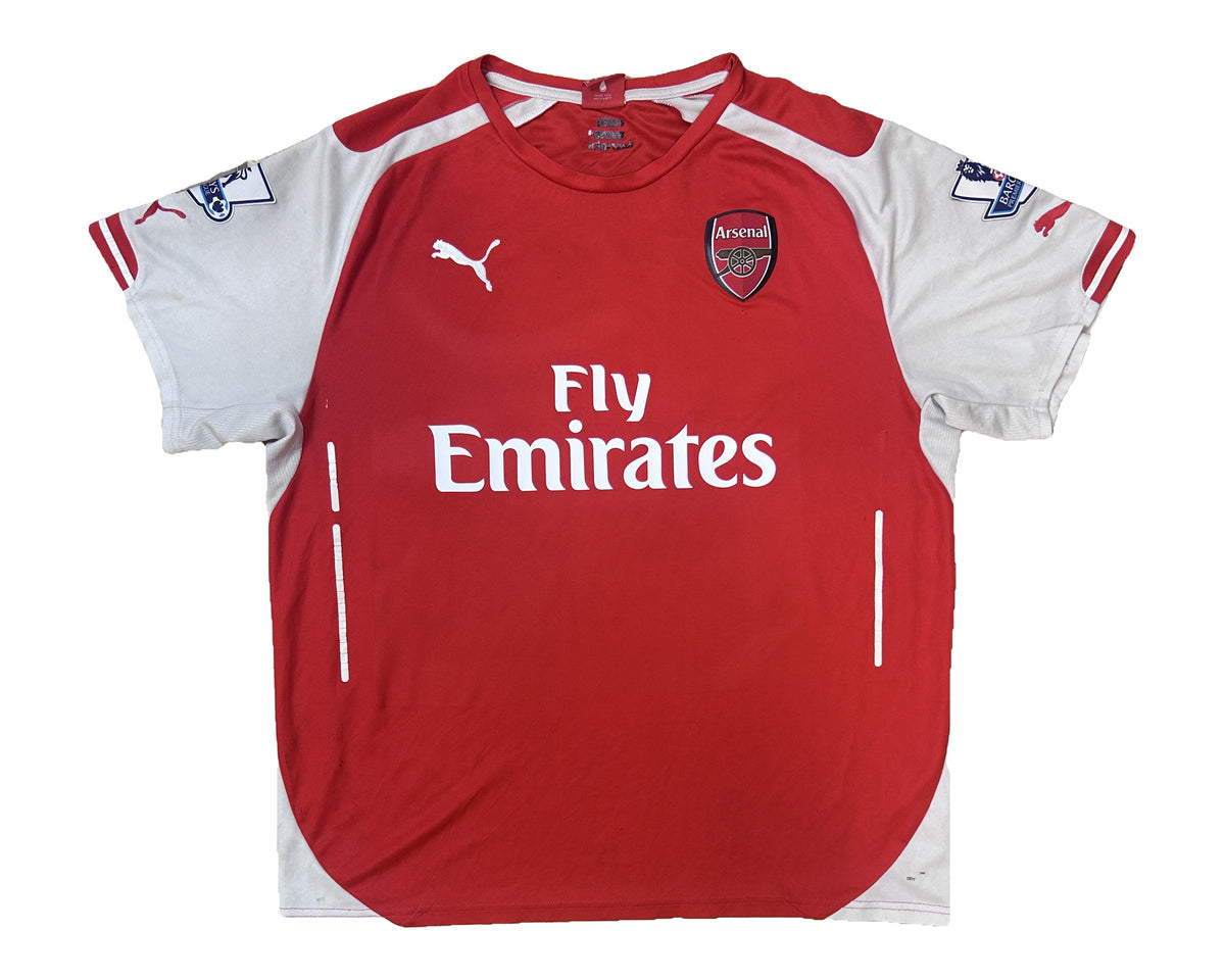 Podolski Arsenal 2014-15 home shirt front