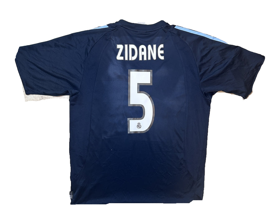 Authentic #5 Zidane Real Madrid 2004-05 Away Football